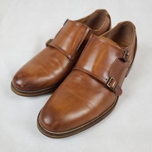 Aldo cognac double monkstraps